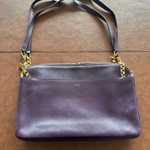 Chloe Purple Shoulder Bag